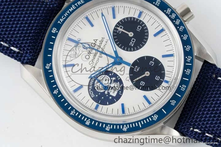 0309 Sophisticated Speedmaster Professional “Silver Snoopy Award” 50th Anniversary V6SF 1:1 Best Edition A7750(Mod) 7846